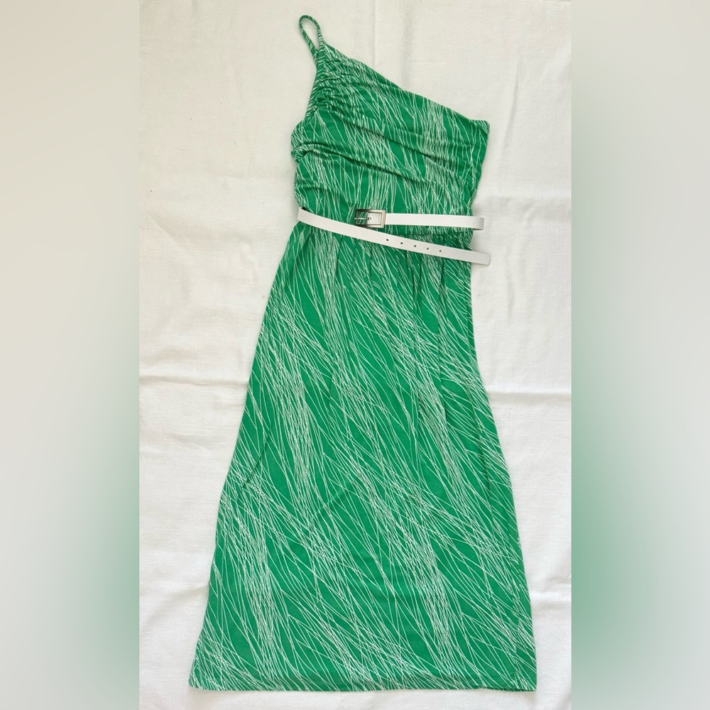 Green One Shoulder Sundress Maxi from Tart